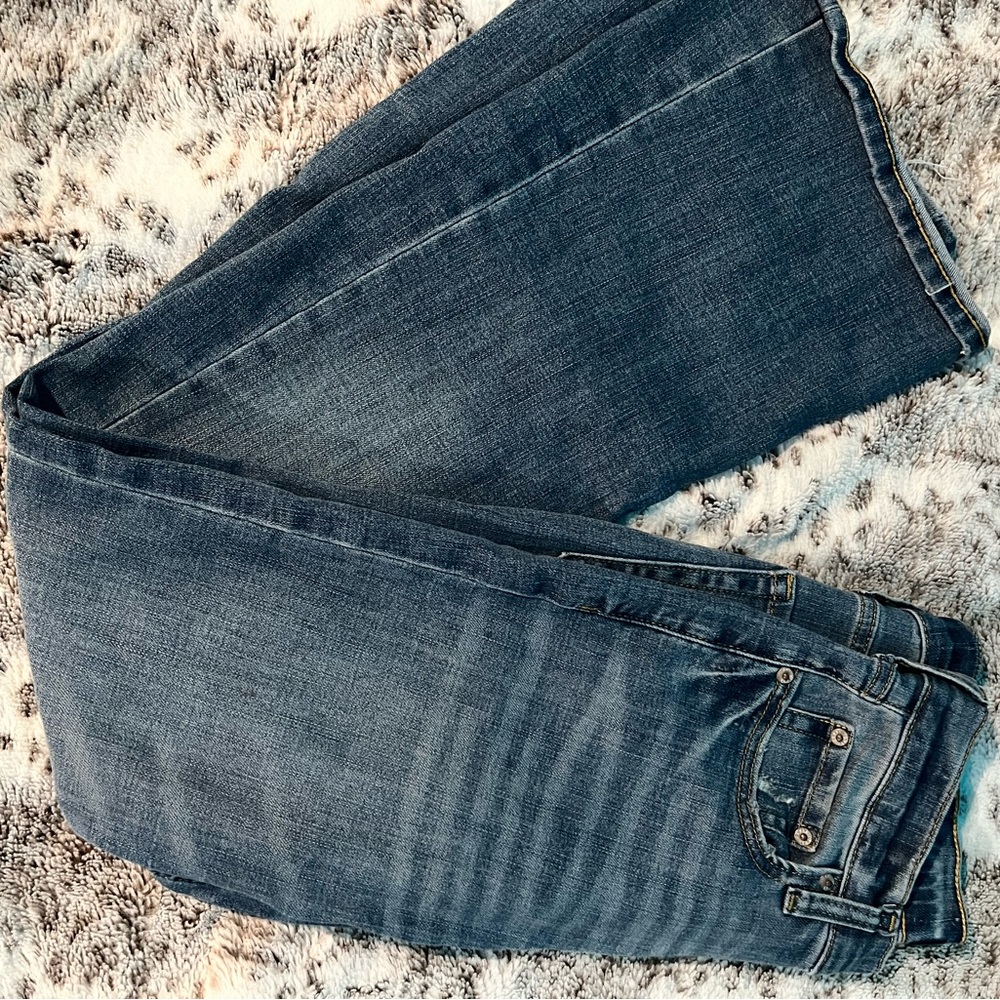 Aeropostale Dark blue high waisted flared jeans